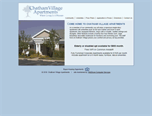 Tablet Screenshot of chathamvillage.net